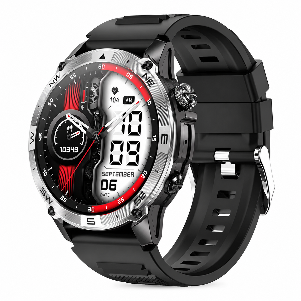 SENBONO HK08 Smartwatch – Montre Connectée Premium Homme
